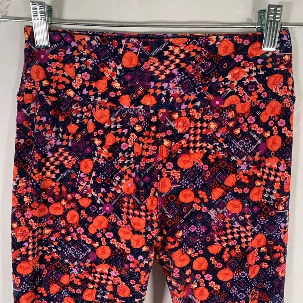 LulaRoe Leggings Women’s One Size Floral Pull On Stretchy - Picture 2 of 9